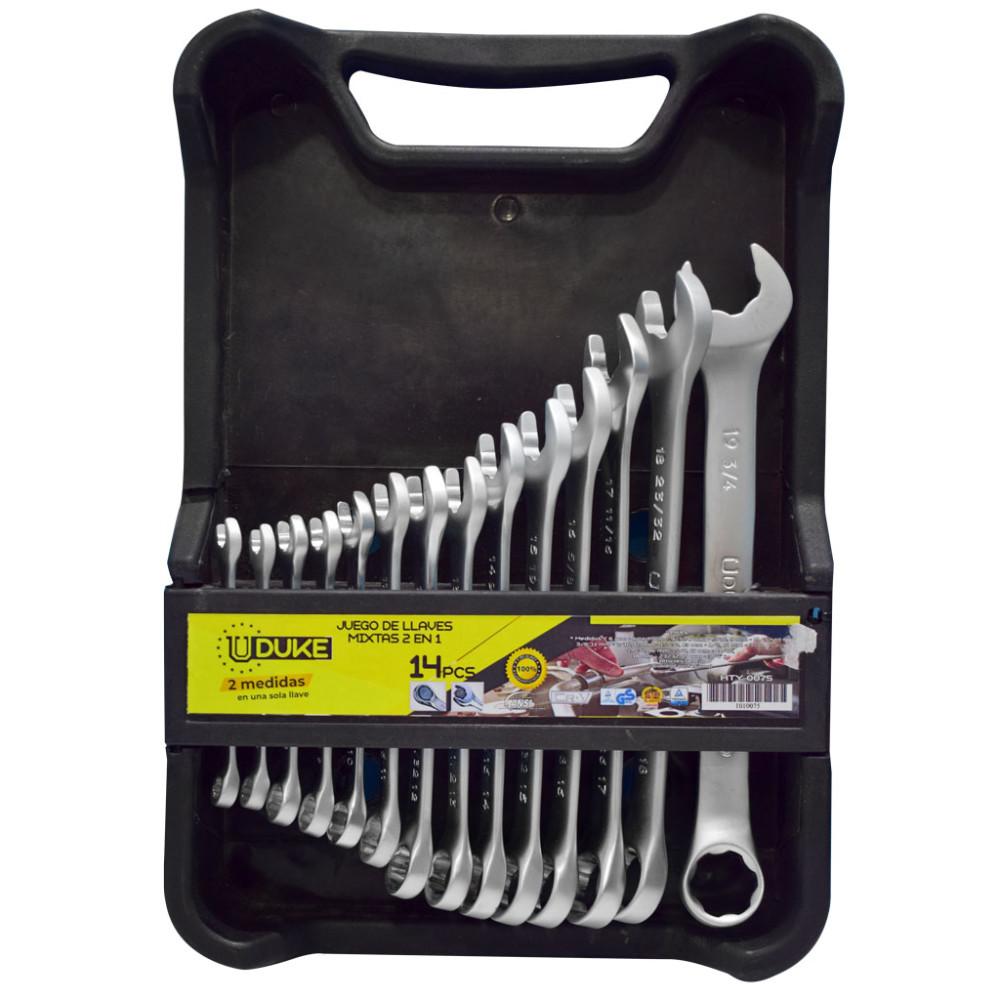 Llave Mixta 2 En 1 Juego X 14 619Mm  1434 Crv Uduke Hty0075