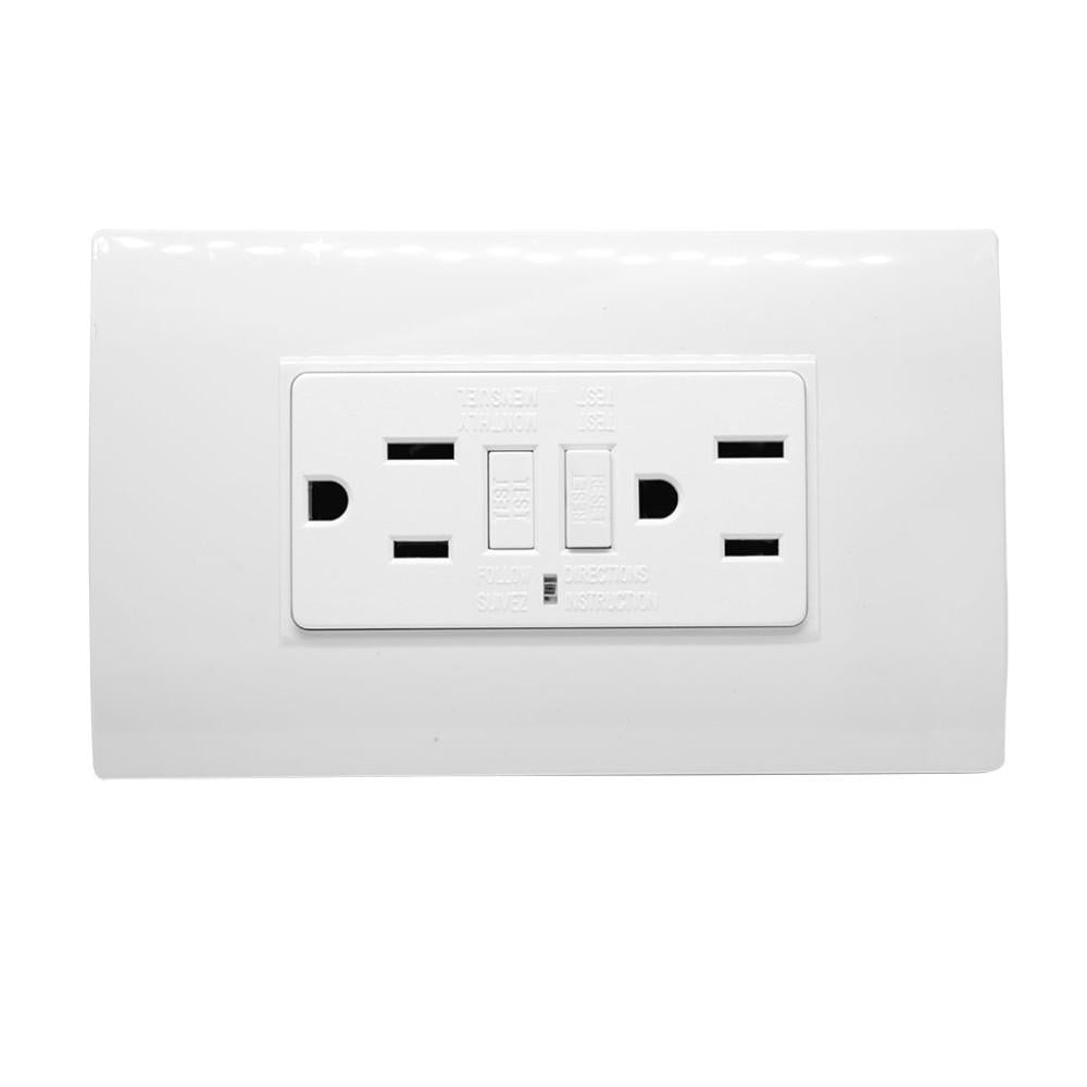 Linea Bk Plus Blanca Incrustar Toma Doble Gfci 118K46 Ht20795