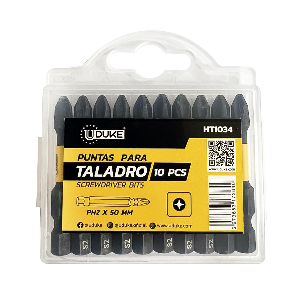 Puntas Taladro X 10 Pcs Estria Uduke Ht1034