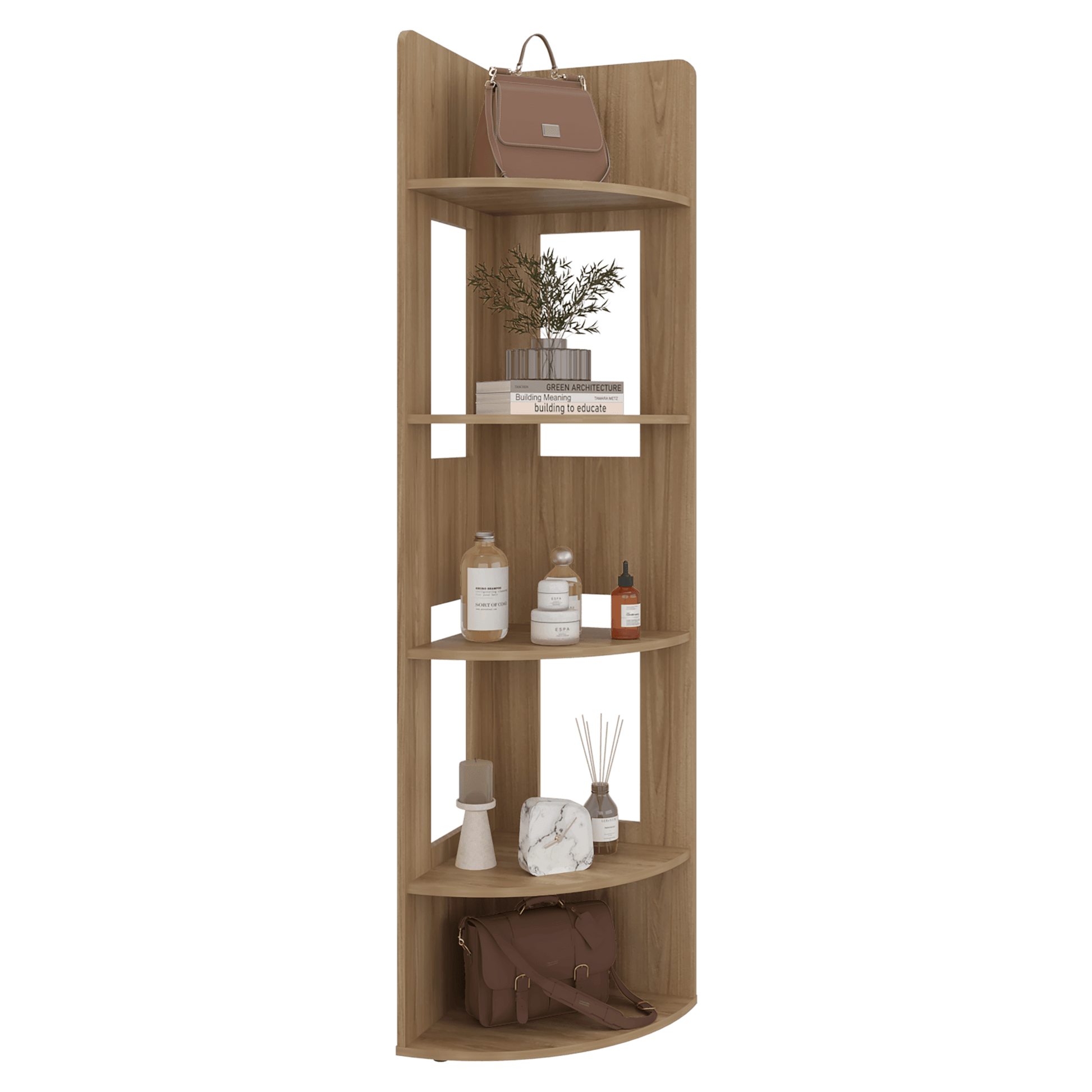 Biblioteca Esquinera Home Dreams 170X40X40 Rta Fresno Zf