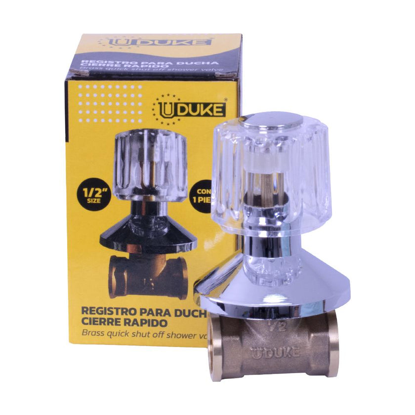 Registro Ducha 12 Pomo Cierre Rapido Uduke Ht1227