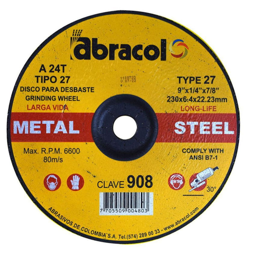 Disco Abracol Pm 9 X 14 X 78 Dt27 230X64X2223Mm Clave 908 Abd7A0024096