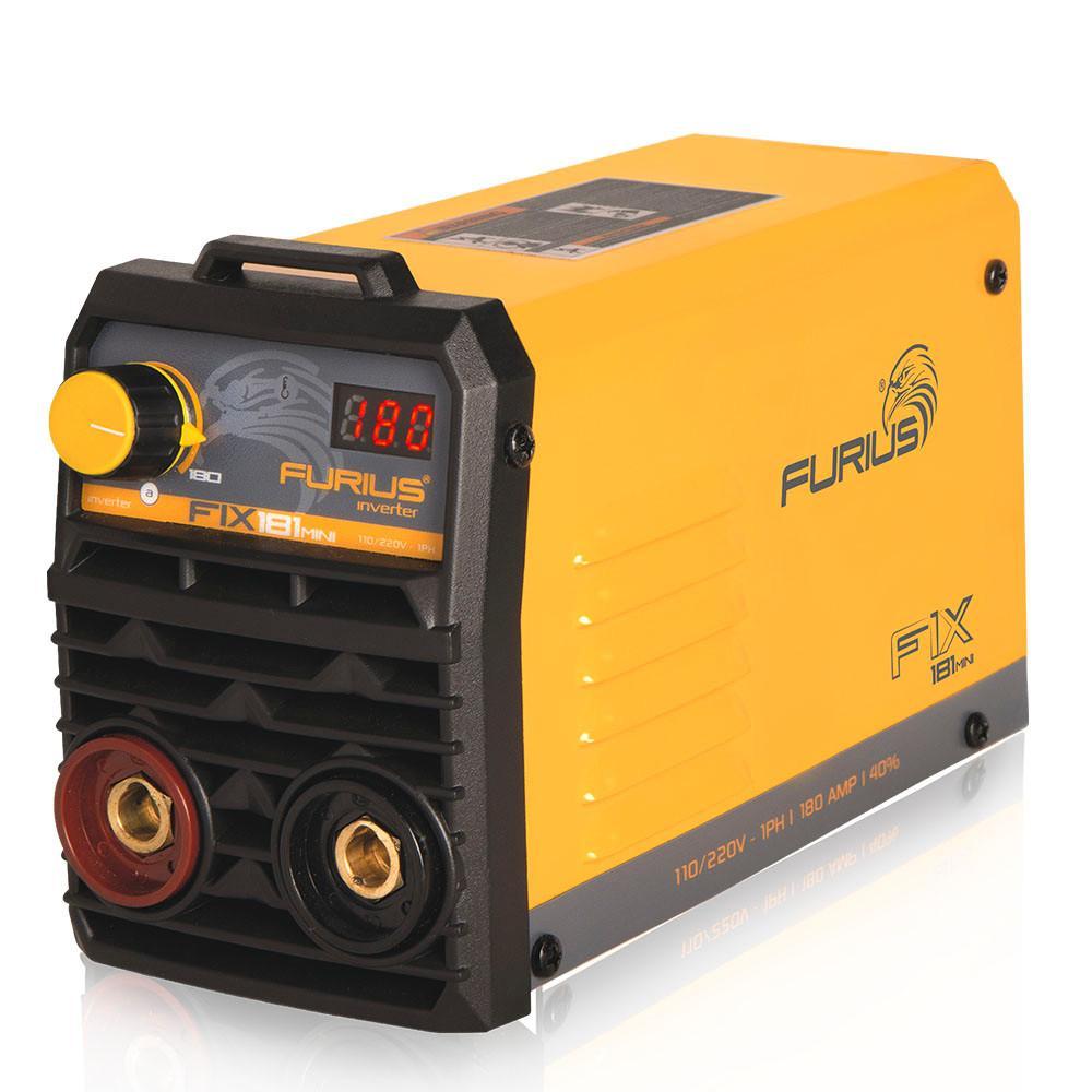 Soldador Inversor Digital Mini 180Amp 110V  220V Furius Fix181Fw181