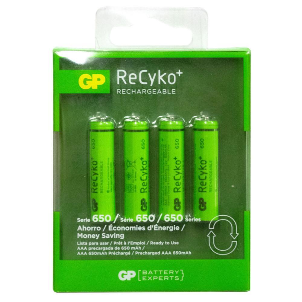 Pila Recargable X 4 Gp 12V Aaa 650 Mah Gp65Aaahcbepc4N