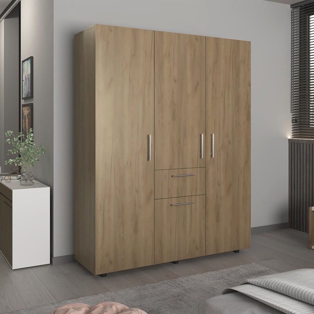 Closet Belen 178X140X46 Rta Fresno Wengue Zf