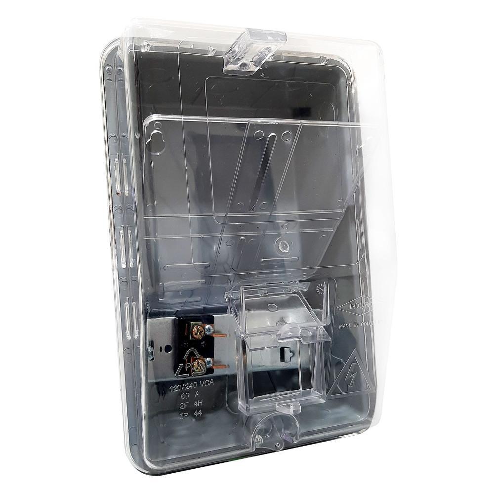 Caja Para Contador Plastica Monofasica Policarbonato Con Portabreaker Induma T12010001