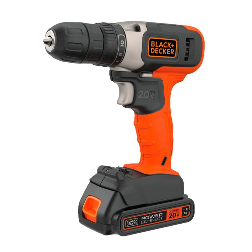 Taladro Black Y Decker Percutor De 38 Inalambrico Ion De Litio 20V 2 Velocidades Vvr 060001400Rpmbcd704C1B3