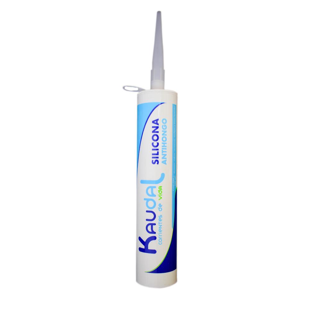 Silicona Tubo Kaudal Transparente Uso General 280 Ml Con Fungicida