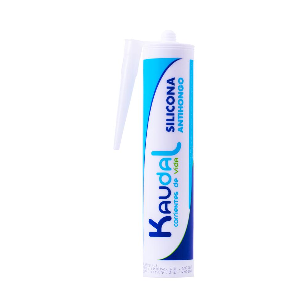 Silicona Tubo Kaudal Blanca 280 Ml Con Fungicida