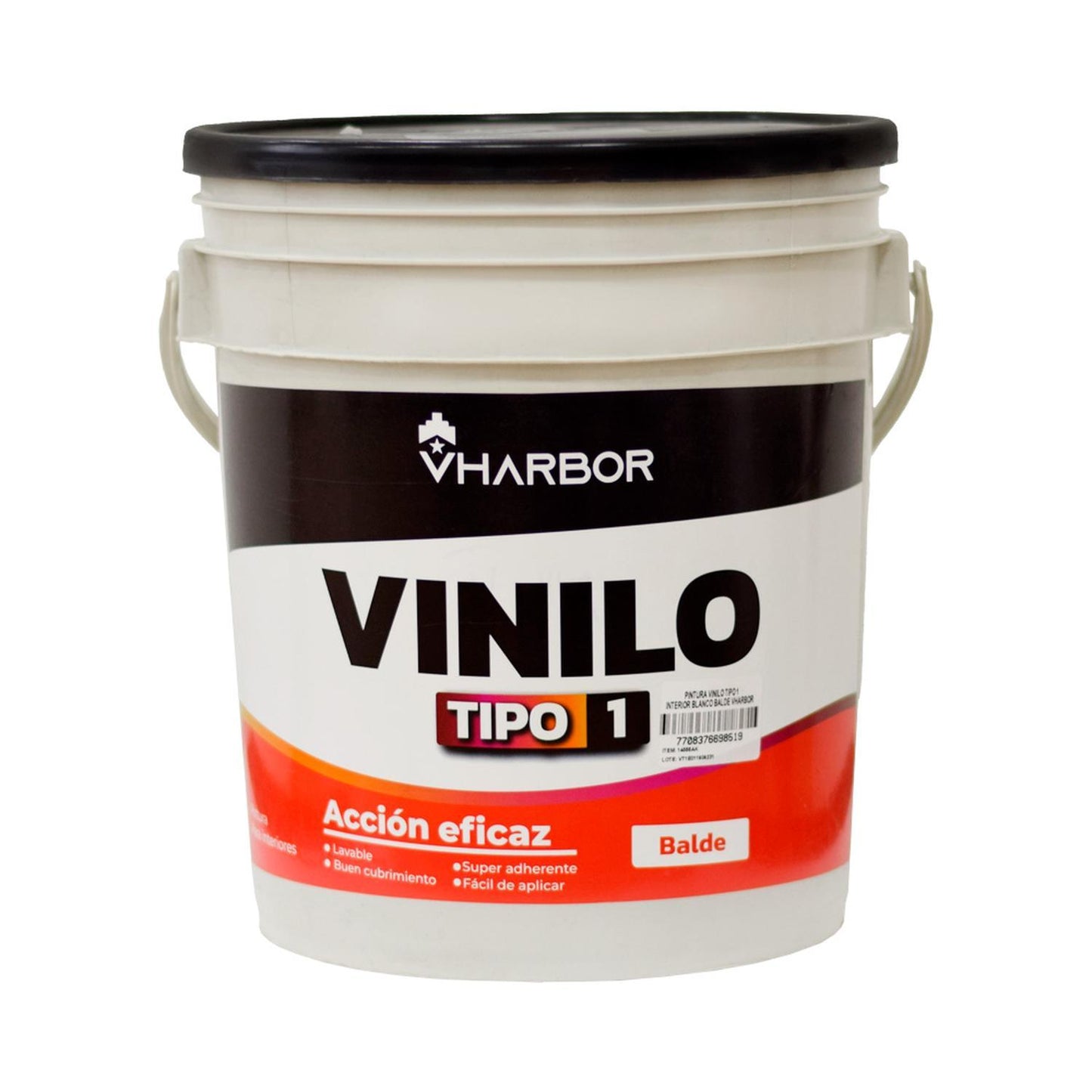 Pintura Vinilo Tipo 1 Interior Blanco Balde  Vharbor