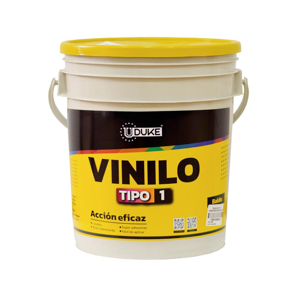 Pintura Vinilo Tipo 1 Interior  Exterior Gris Nocturno Balde Uduke