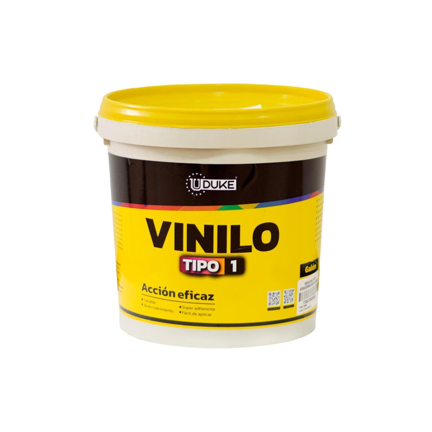 Pintura Vinilo Tipo 1 Interior  Exterior Blanco Galon Uduke