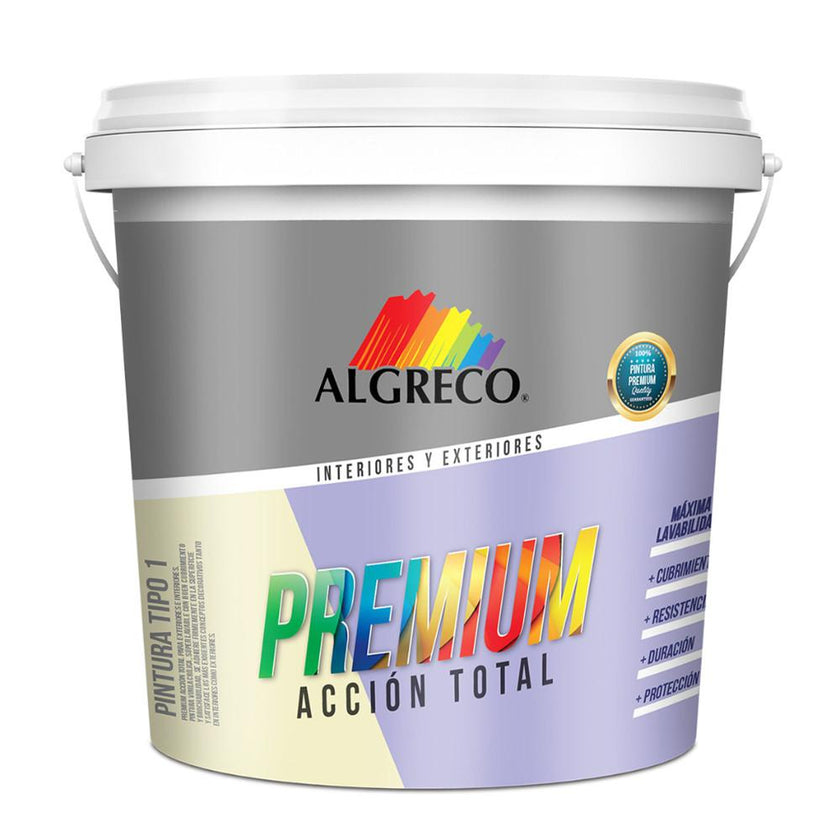 Pintura Vinilo Premium Tipo 1 Blanco Almendra Cuarto 99400214 Algreco