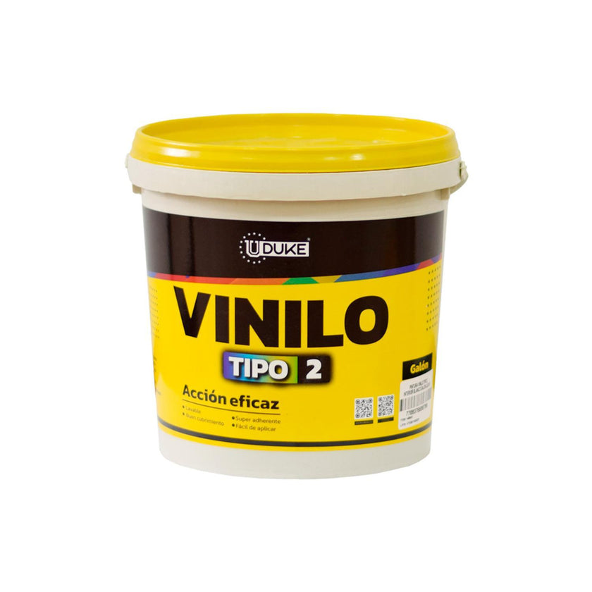 Pintura Vinilo Tipo 2 Interior Blanco Galon Uduke