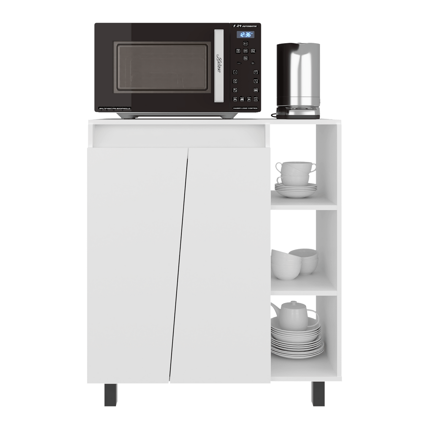 Mueble Microondas Cesena 92X80X41 Rta Blanco Zf