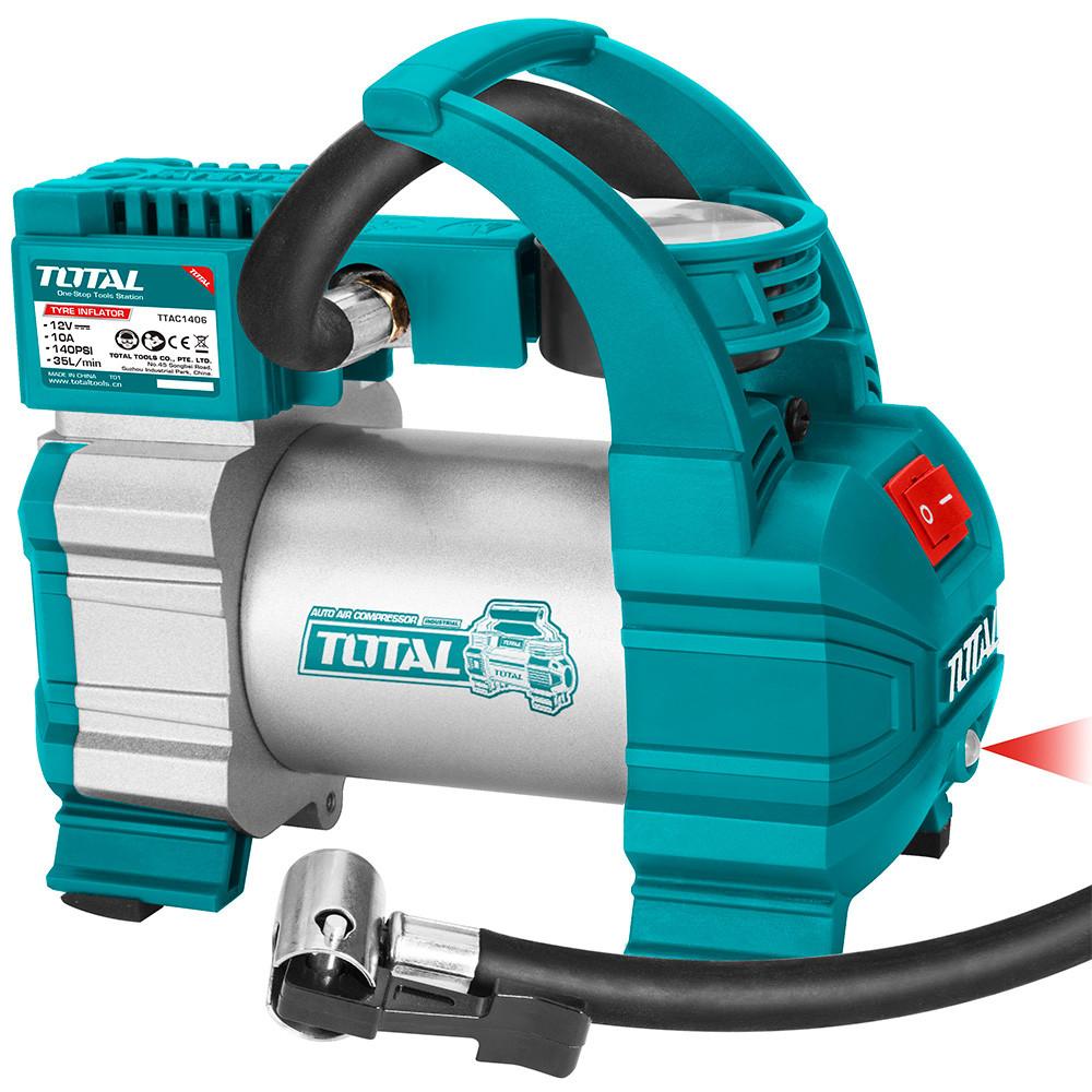 Compresor Mini 12V 140Psi Para Carro Total Ttac1406