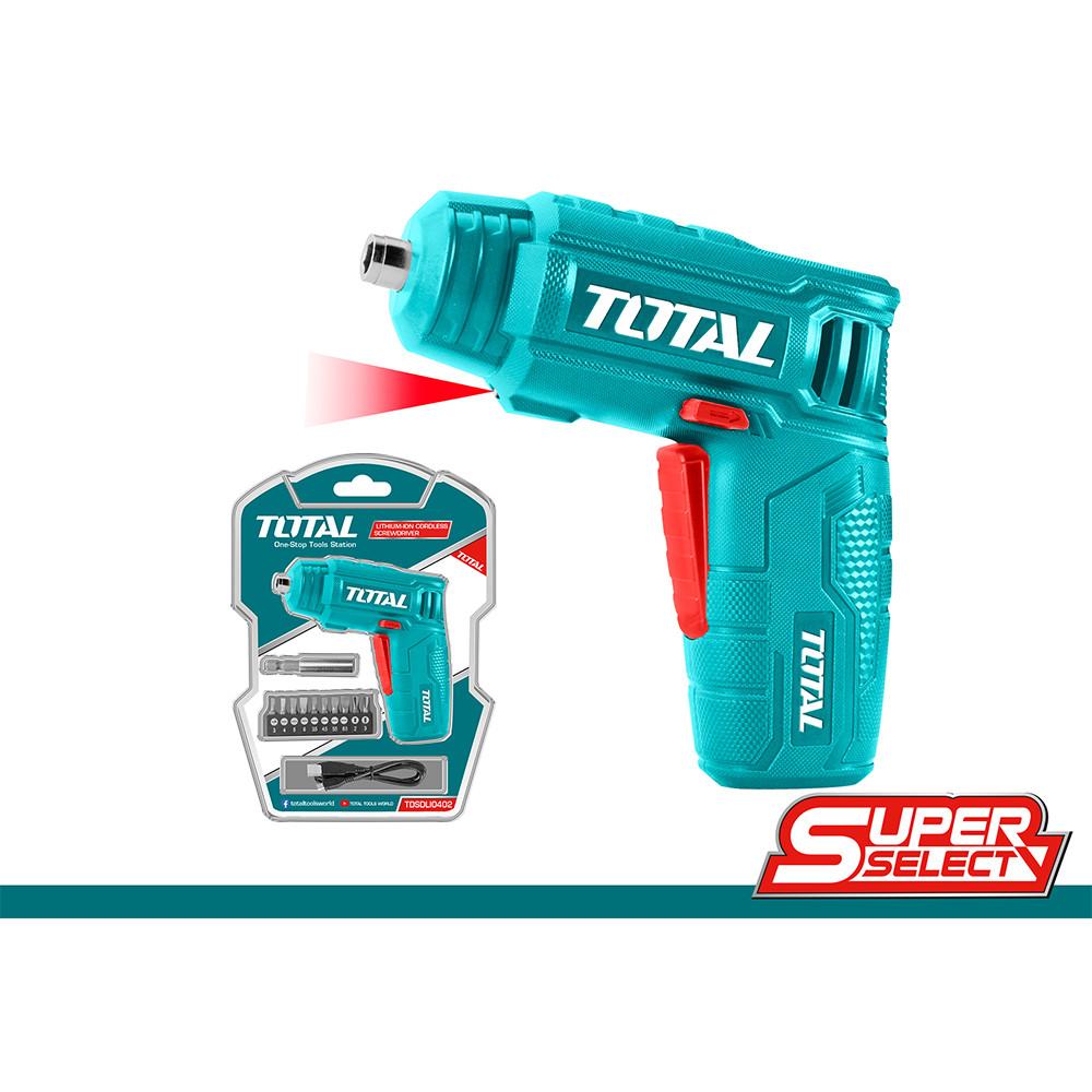 Destornillador Recargable 4V Super Select Total Tsdli0402