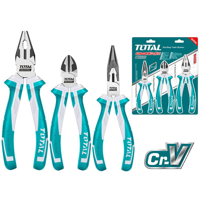 Juego De Alicates X 3 Pzs Industrial Cromo Vanadium Pinza 6Cortafrio 6Alicate 8 Total  Tht2K0301