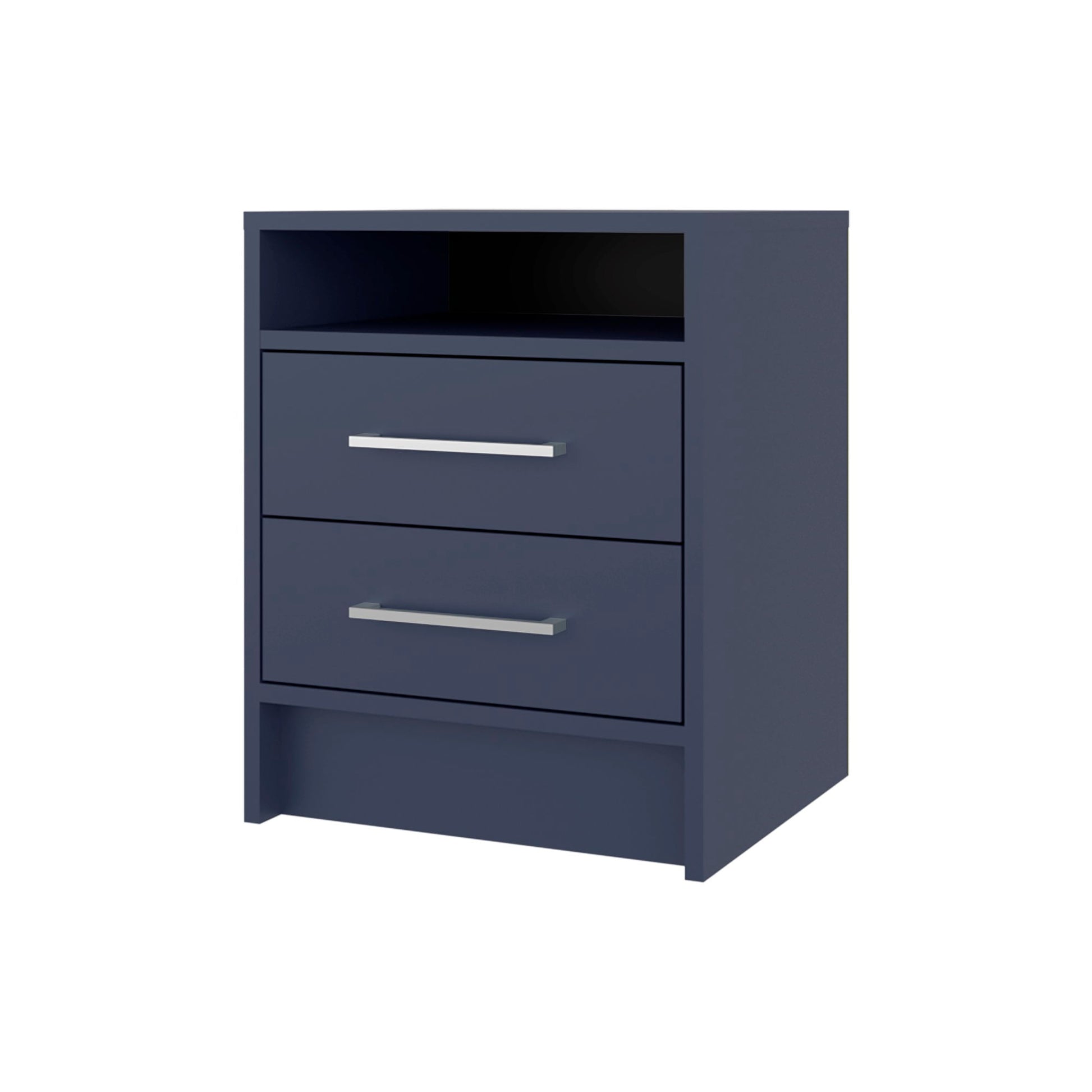 Mesa De Noche Eter 2 Cajones 50X40X37 Rta Azul Zf