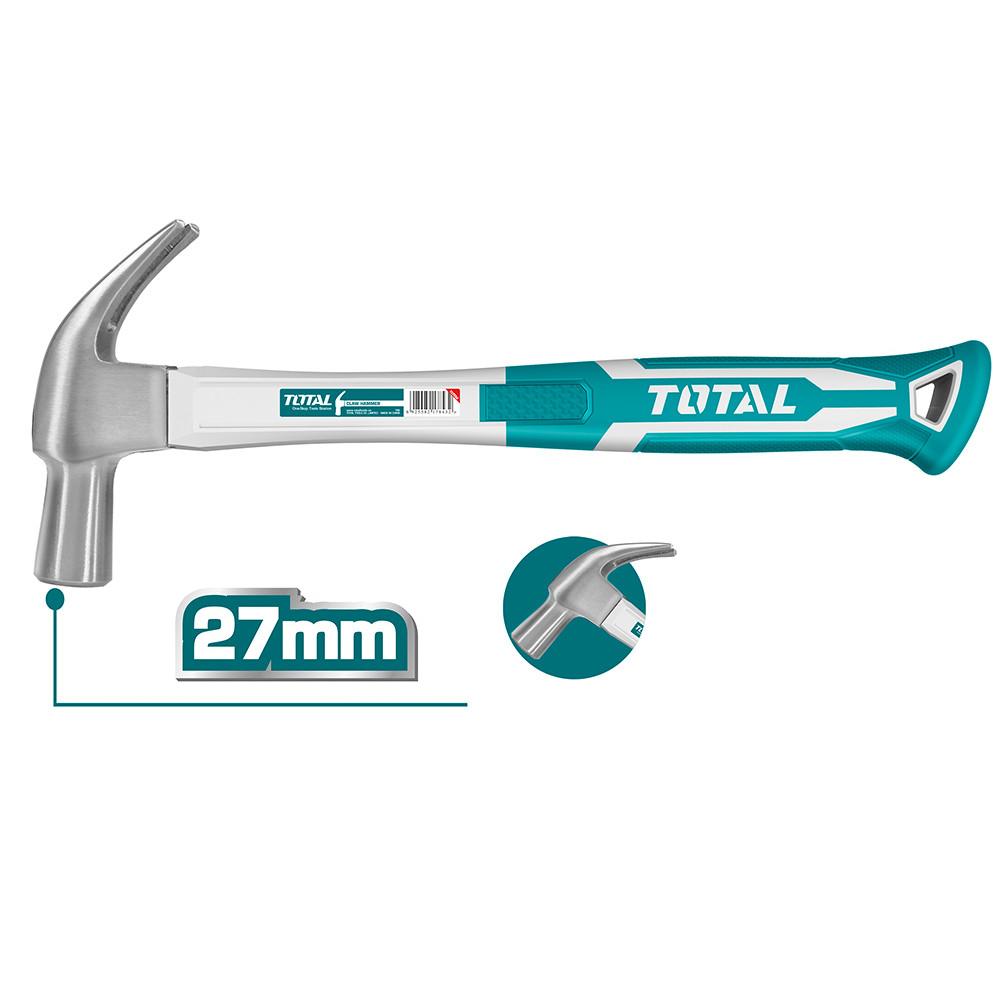 Martillo 27Mm Mango Fibra Vidrio Total Tht73227