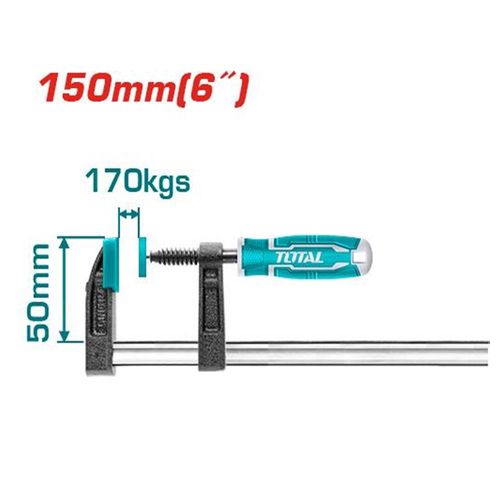 Prensa Sargento En F 50X150Mm Graduable Industrial Total Tht1320501