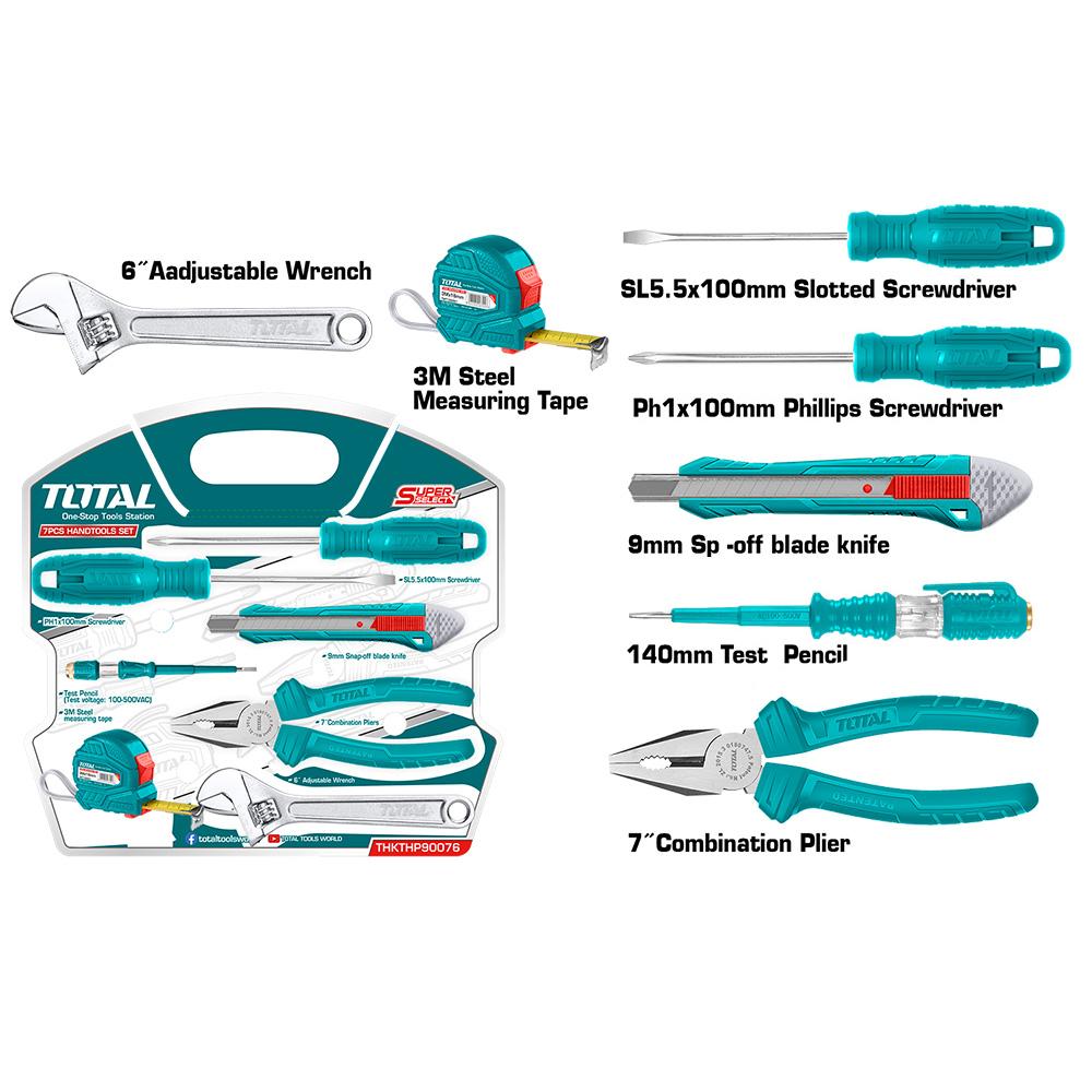 Kit De Herramientas 7Pzs Total Super Select Thkthp90076