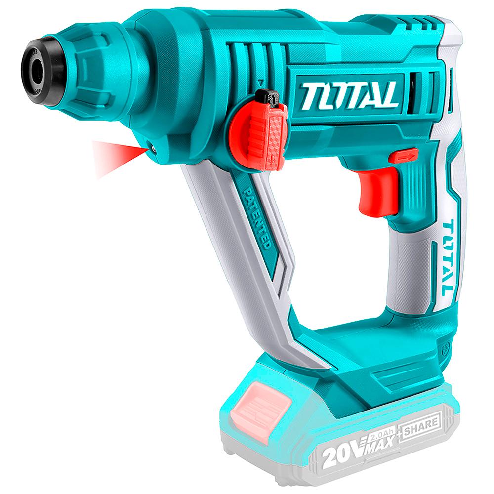 Taladro Inalambrico Rotomartillo Sds Plus 58 Bateria Y Cargador No Incluido Total Trhli1601