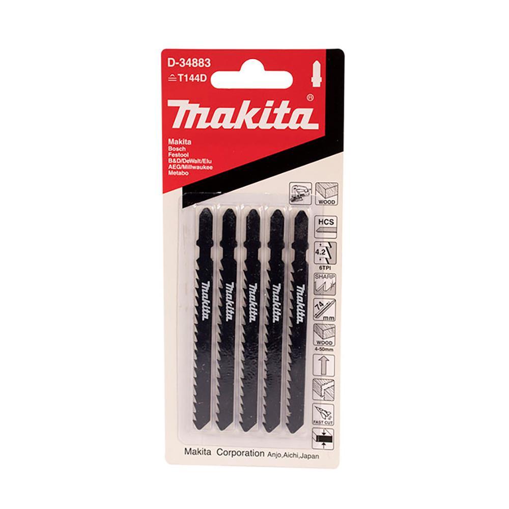 Sierra Para Caladora Madera Rapido Hcs Makita 6Tpi X 5 Pzs D34883