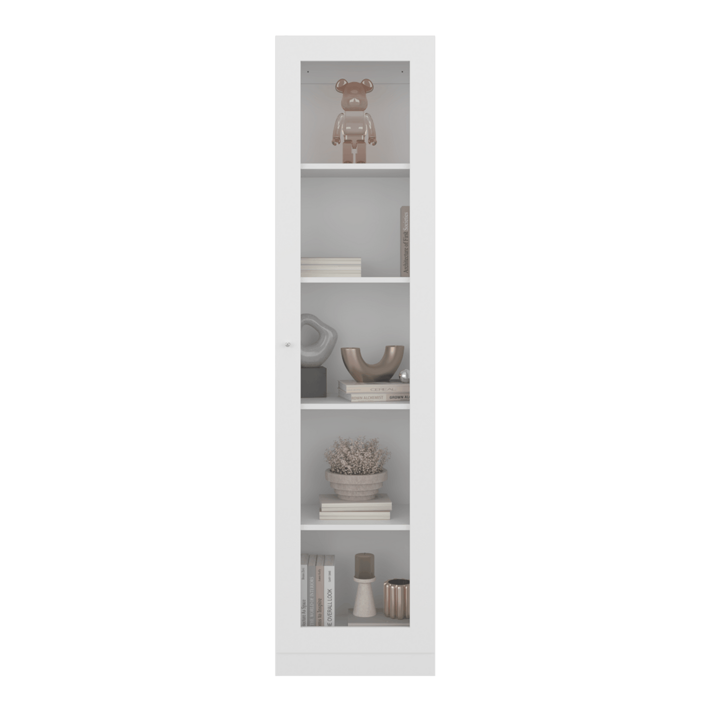 Vitrina Home E6 180X45X31 Rta Blanco Mqz Zf