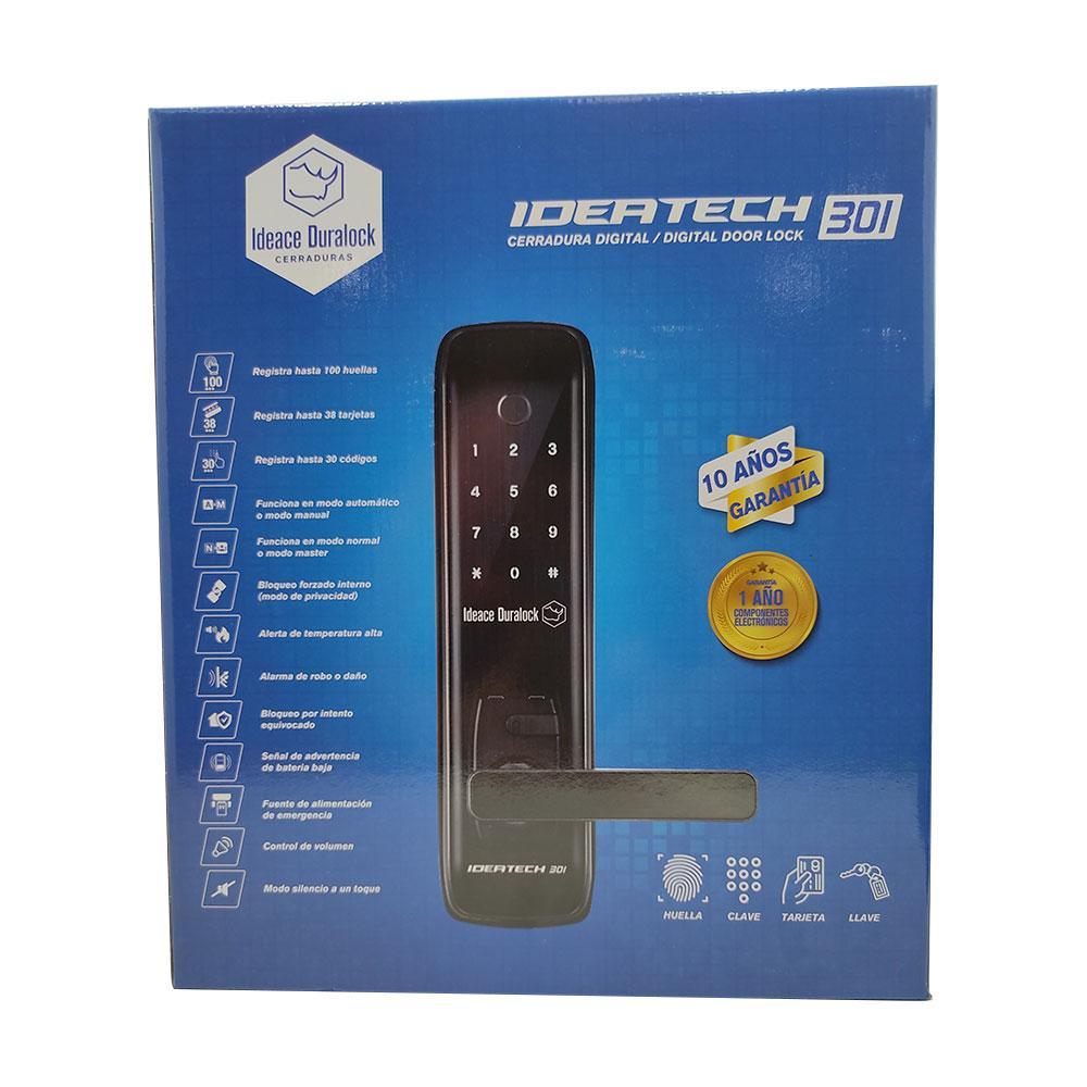Chapa Digital  4 Funciones Ideatech 301 Huella  Clave  Tarjeta  Llave 730101