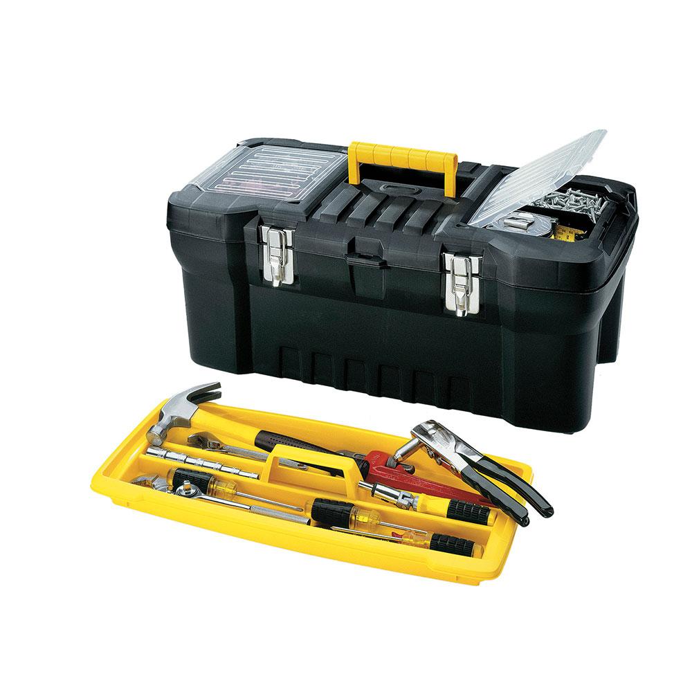 Caja Herramienta 24 Tapa Panal Negra Cerr Metalica Rimax 5238 1695