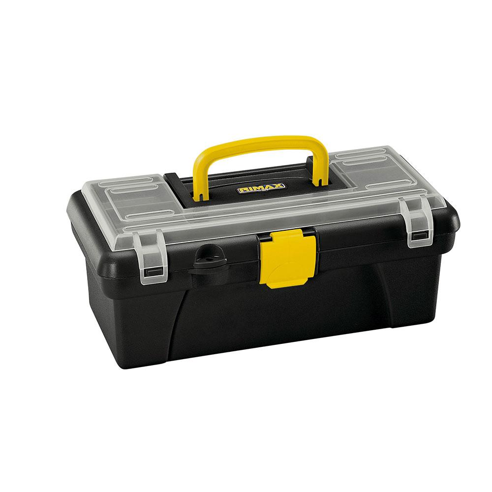 Caja Herramienta 12 Tapa Panal Negra Rimax 4215R 3043