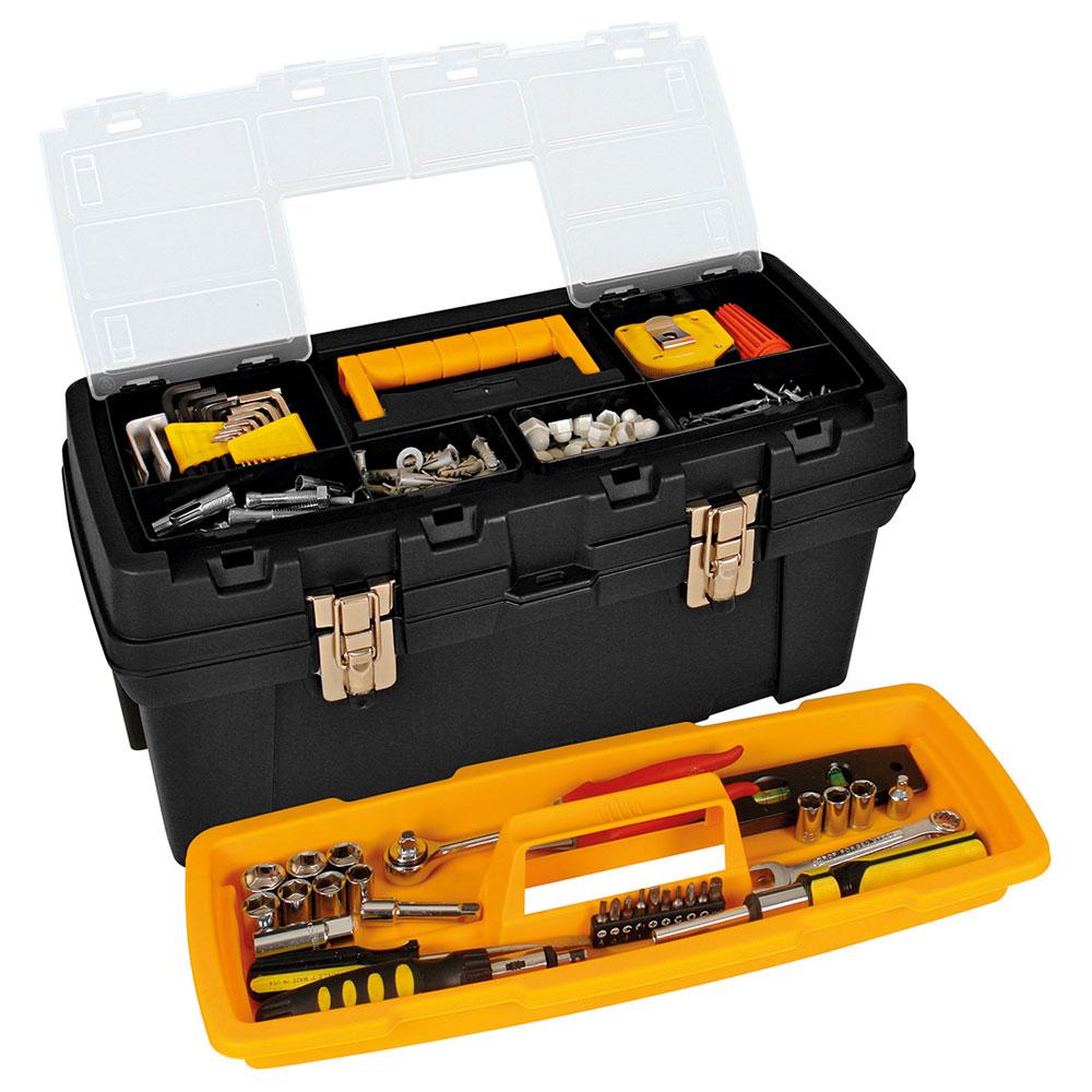Caja Herramienta 20 Plus Cerr Metalica Negra Rimax  6450