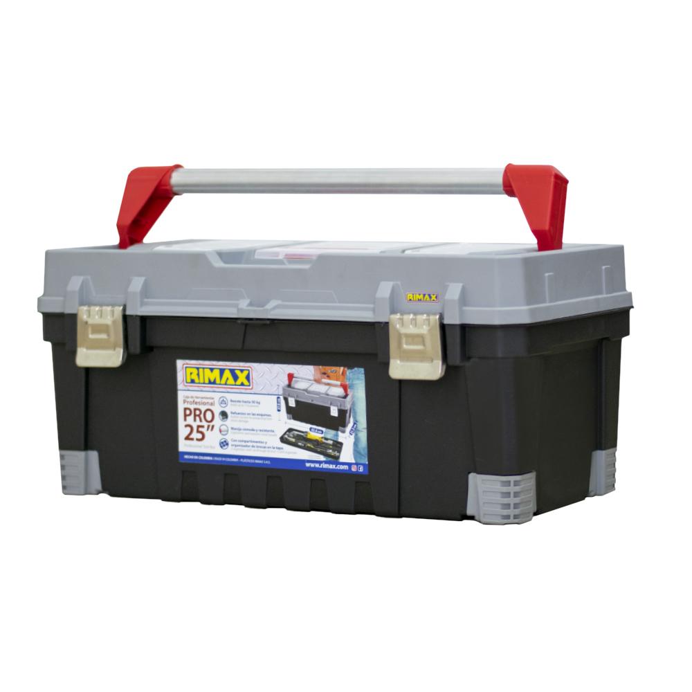 Caja Herramienta 25 Pro Cerr Metalica Negra Rimax  8043