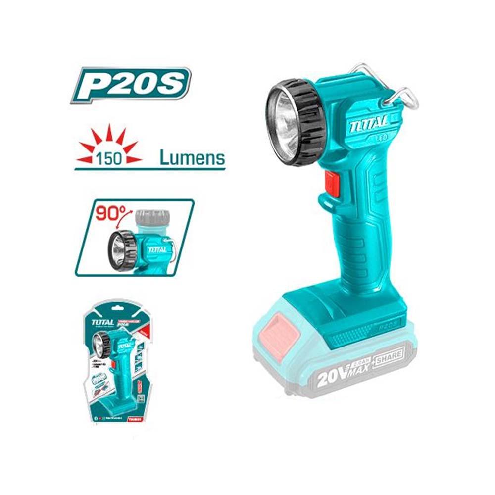 Linterna Inalambrica 150 Lumenes 20V Super Select Total Twli2023 Bateria Y Cargador No Incluido Total