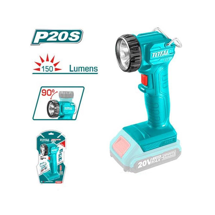 Linterna Inalambrica 150 Lumenes 20V Super Select Total Twli2023 Bateria Y Cargador No Incluido Total