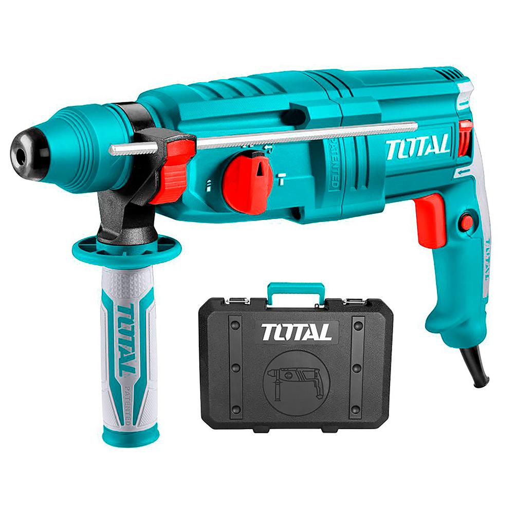 Taladro Rotomartillo Sds Plus 800W 25 Joules 110120V Incluye 3 Brocas 2 Cinceles Total Uth308268