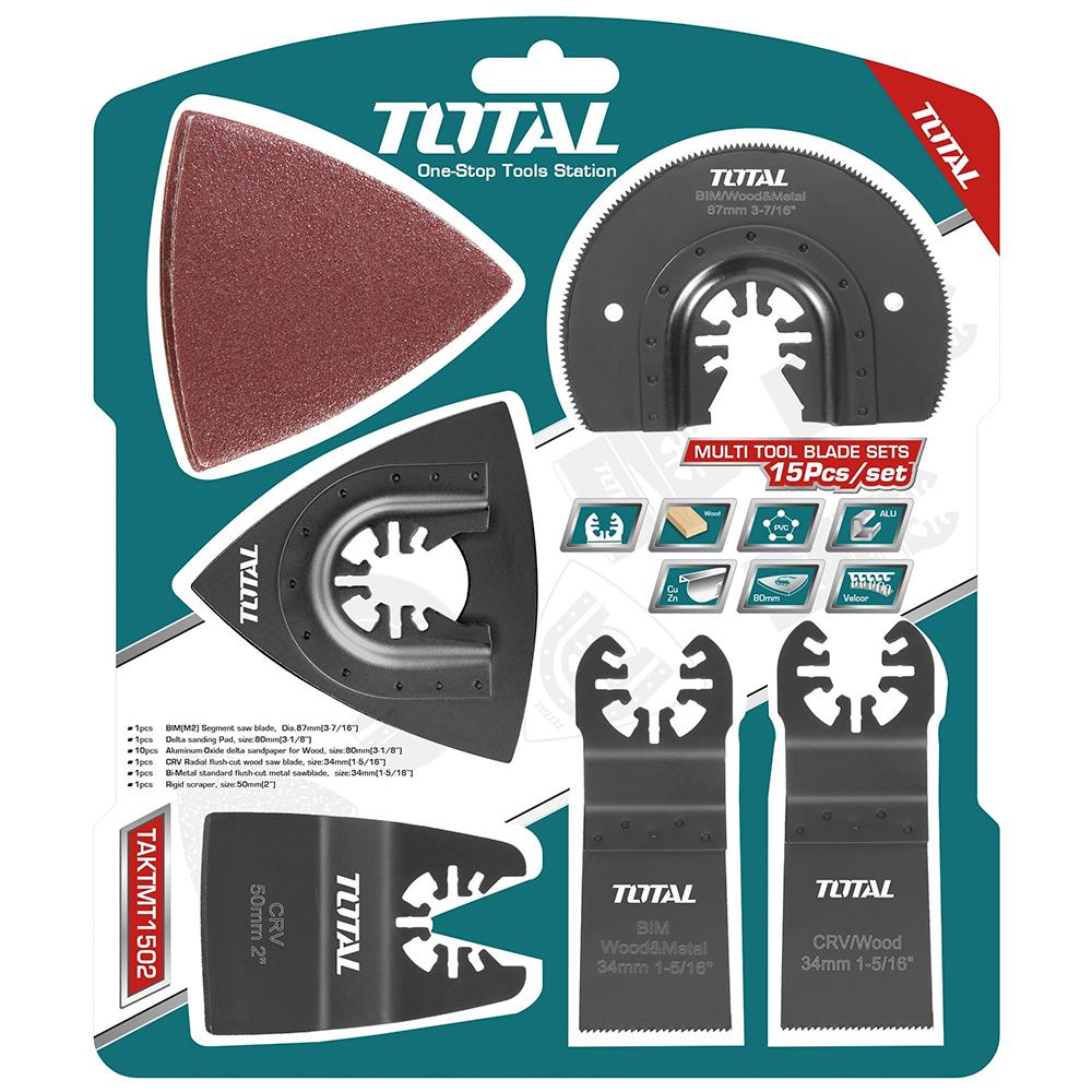 Accesorios X 15 Piezas Para Multiherramienta Total Taktmt1502