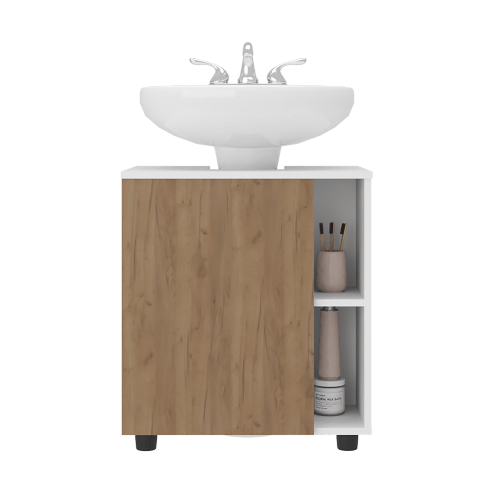 Mueble Para Lavamanos Pascuale 62X55X41 Rta Blanco Fresno  Zf