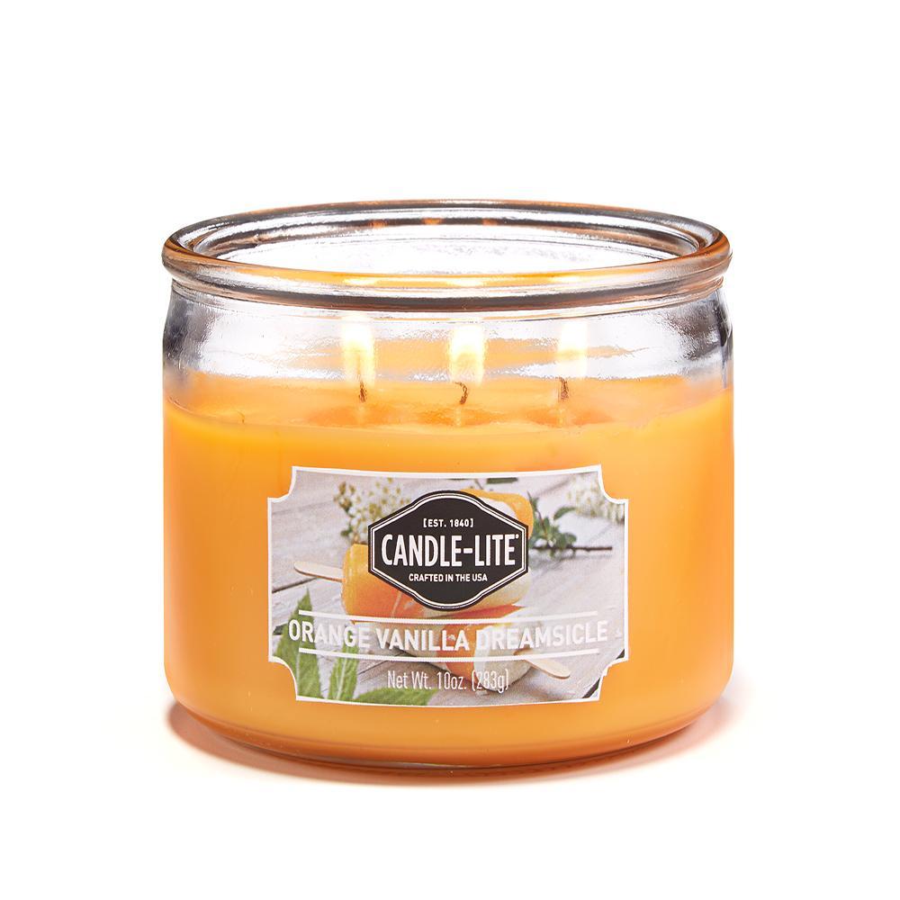 Vela 10 Oz Tres Mechas Orange Vanilla Dreamsicle Candle Lite 1879132