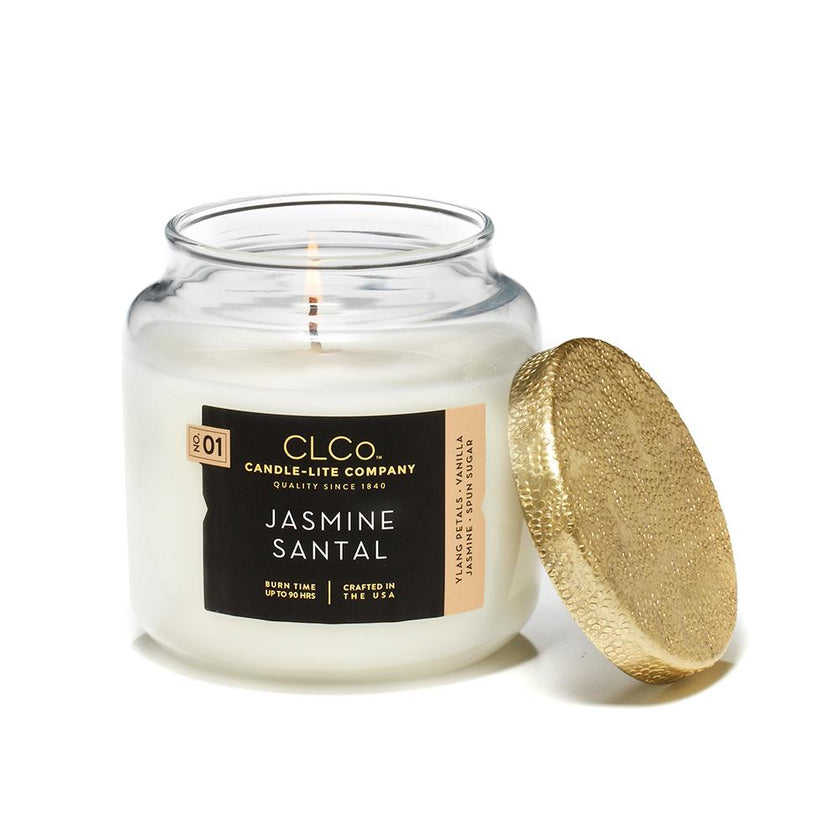 Vela 14 Oz Tapa Dorada Jasmine Santal Candle Lite 4473052