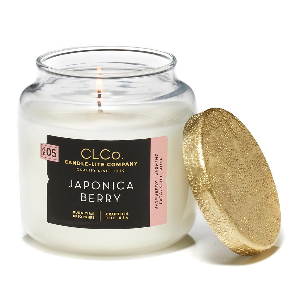 Vela 14 Oz Tapa Dorada Japonica Berry Candle Lite 4473061