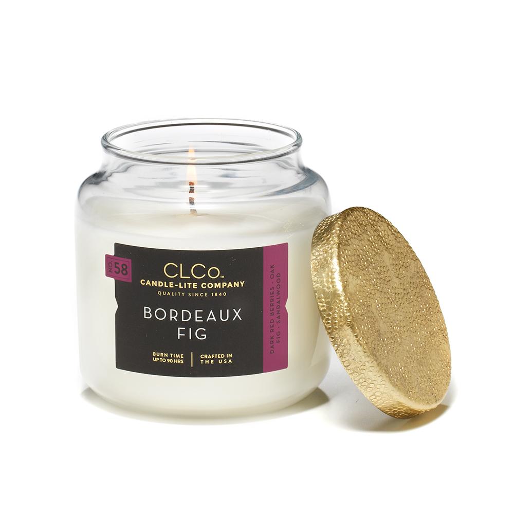Vela 14 Oz Tapa Dorada Bordeaux Fig Candle Lite 4473225