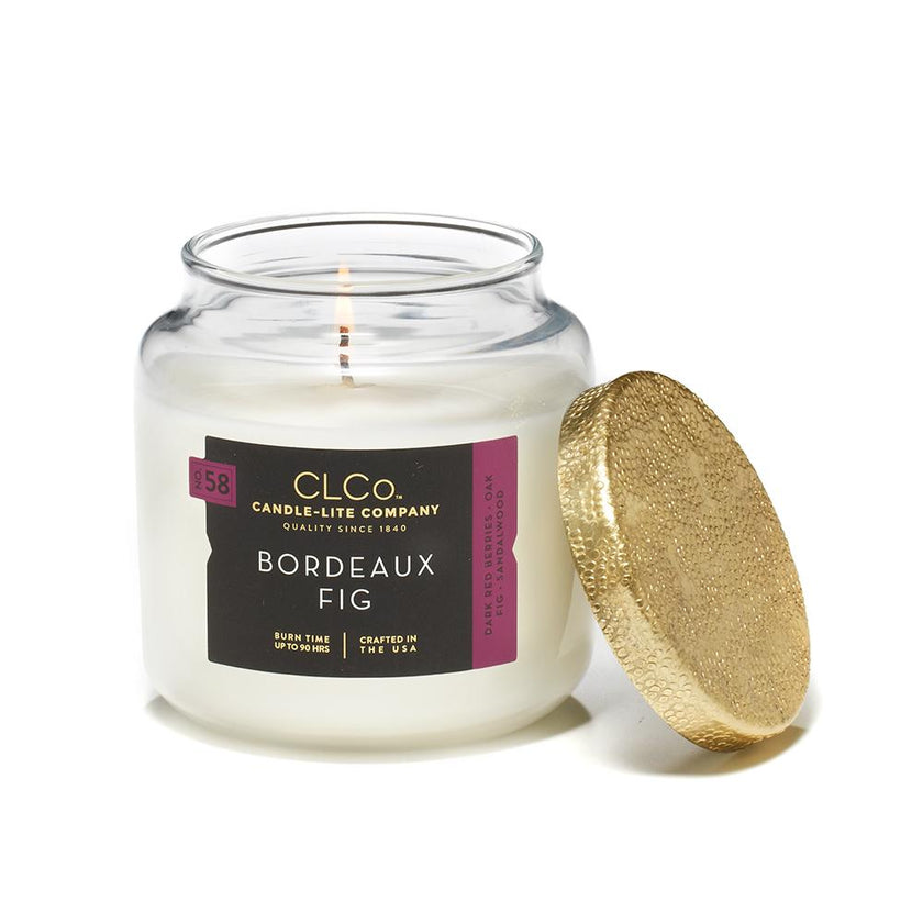 Vela 14 Oz Tapa Dorada Bordeaux Fig Candle Lite 4473225