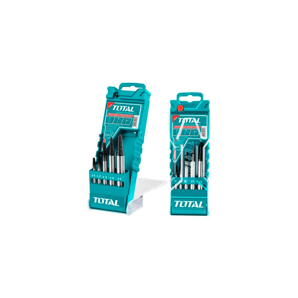 Extractor De Tornillos Industrial Juego X 5 Pzs Total Tacse0056