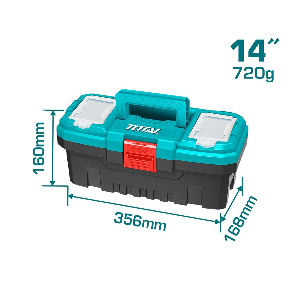 Caja Herramienta 14 Plastica Cierre Plastico Total Tpbx0141