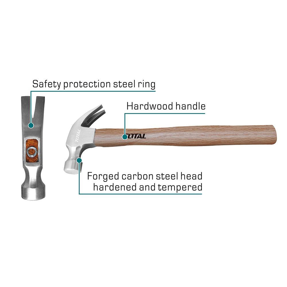 Martillo 16 Oz Mango Madera Super Select Total Thtw7316