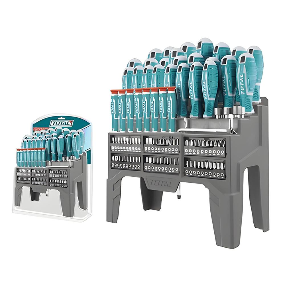 Destornillador Cromo Vanadium Juego X 100 Pzs Total Tht2506100