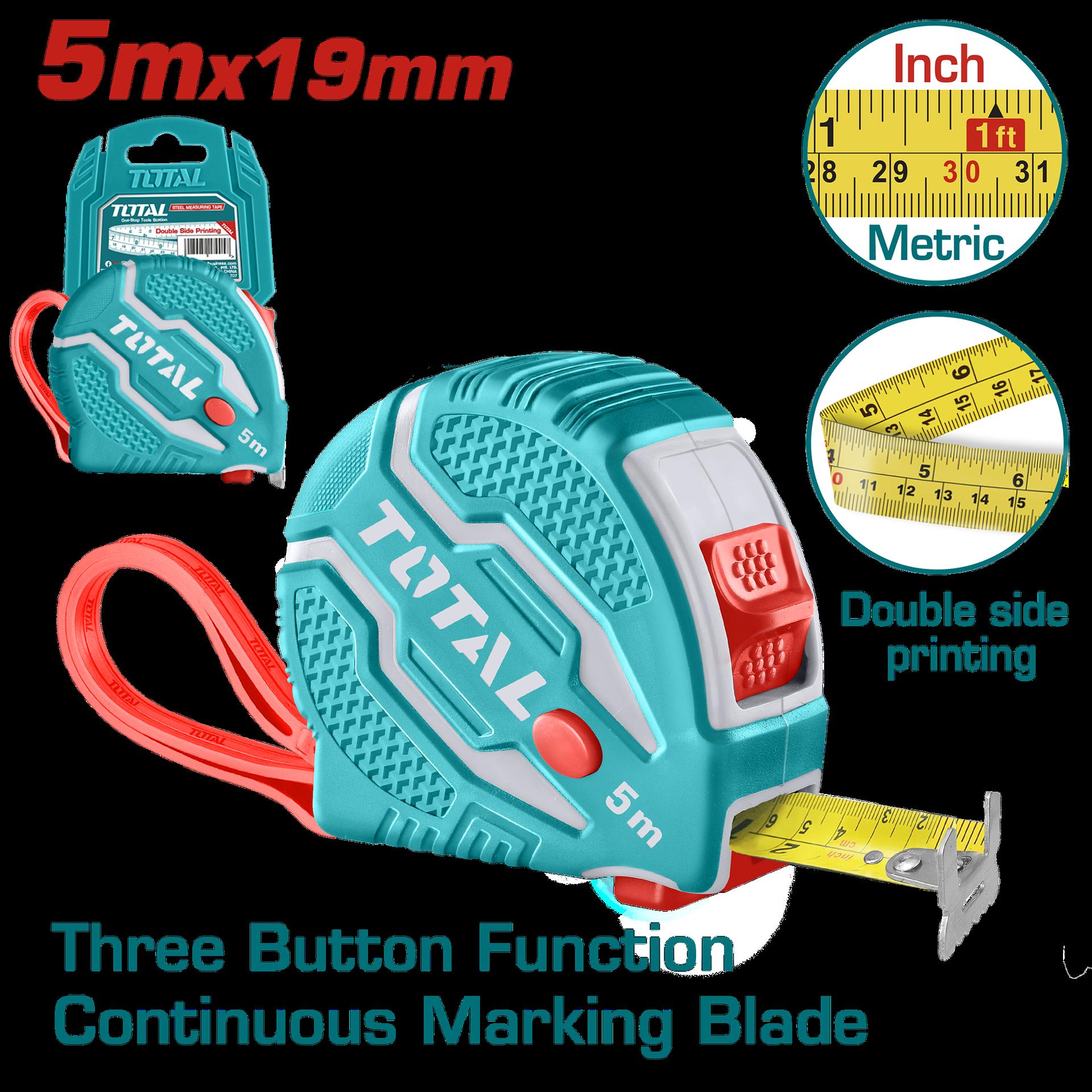 Metro 5 Mts Triple Boton Total Tmt126051