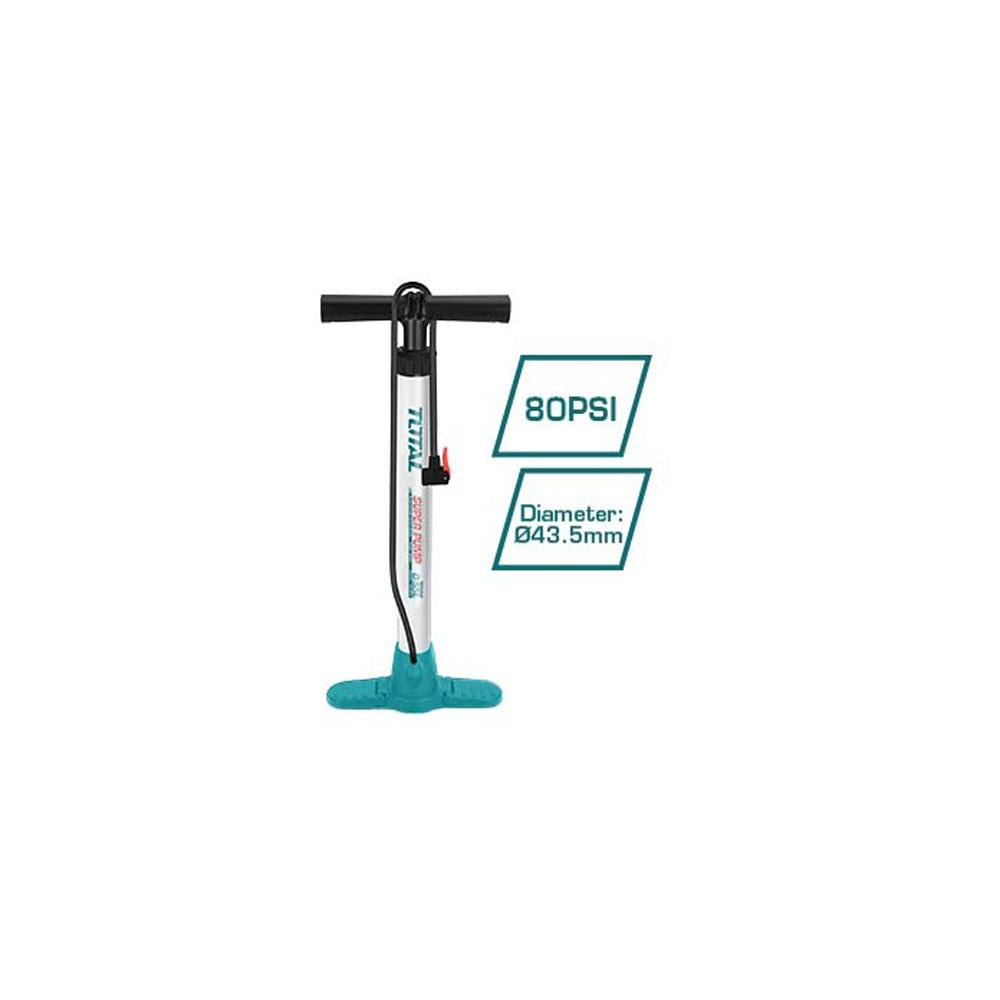 Inflador De Mano 80 Psi Con Soporte Total Tmpp4501